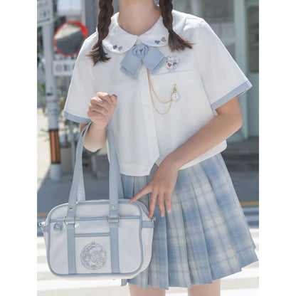 Cute Kawaii Alice in Wonderland Crop Blouse SS1316 - Egirldoll