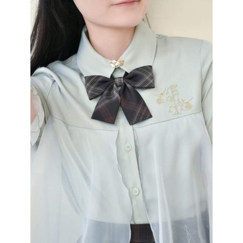 Cute Kawaii Bronze Heavenly Tree Jk Uniform Bow Ties & Tie EG16558 - Egirldoll