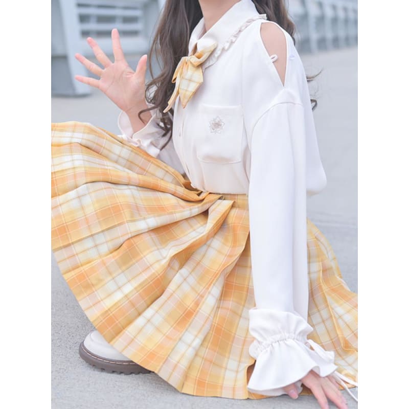 Cute Kawaii Hana Chiffon Blouses SS1344 - Egirldoll