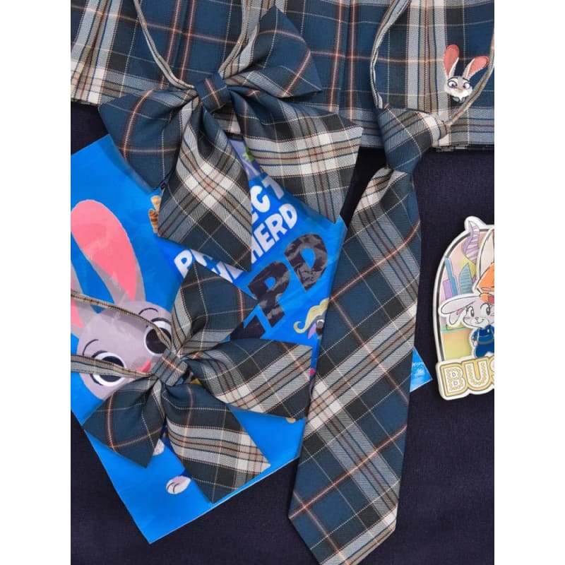 Cute Kawaii Judy Hopps Jk Uniform Straps, Bow Ties & Tie SS1373 - Egirldoll