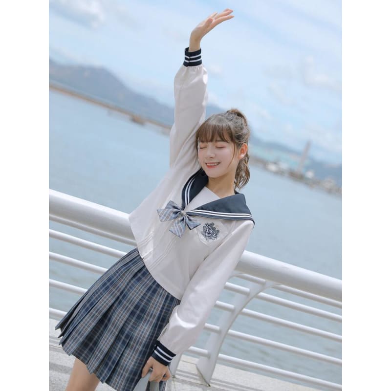 Cute Kawaii Mazarine Jk Uniform Sailor Blouse SS1413 - Egirldoll