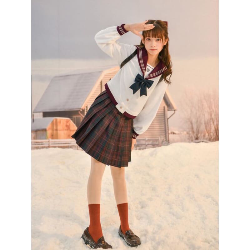 Cute Kawaii Merry Xmas Jk Uniform Sailor Blouse SS1377 - Egirldoll