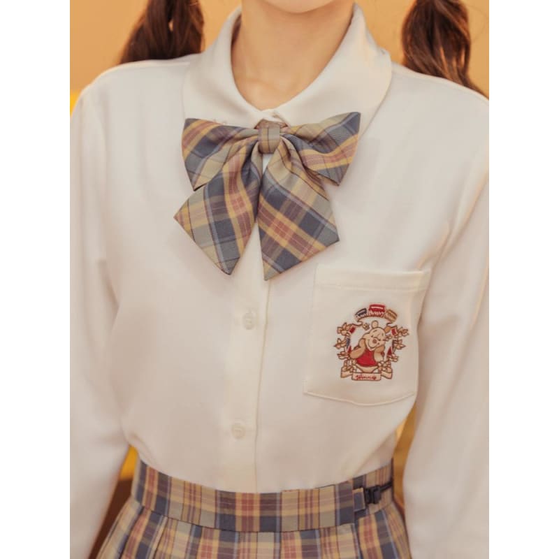 Cute Kawaii Pooh Jk Uniform Straps, Bow Ties & Tie SS1380 - Egirldoll