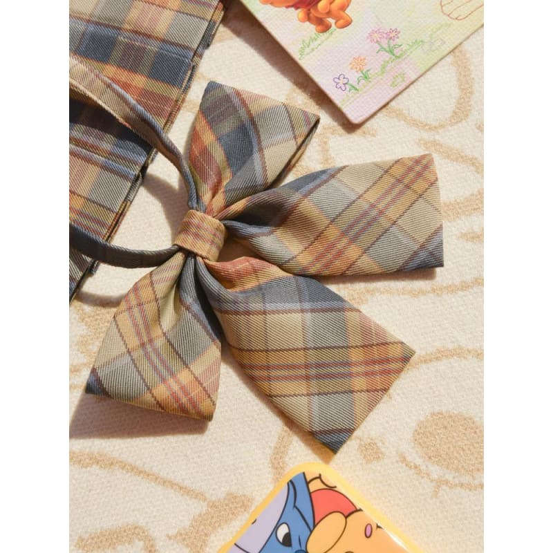 Cute Kawaii Pooh Jk Uniform Straps, Bow Ties & Tie SS1380 - Egirldoll
