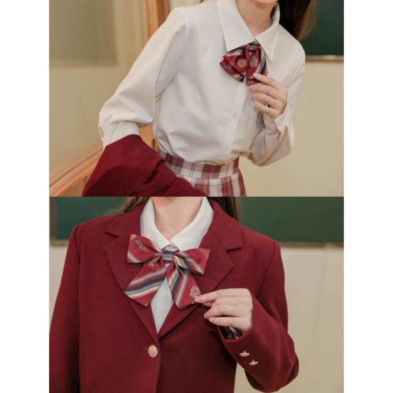 Cute Kawaii Royal School Jk Uniform Bow Ties & Tie SS1393 - Egirldoll