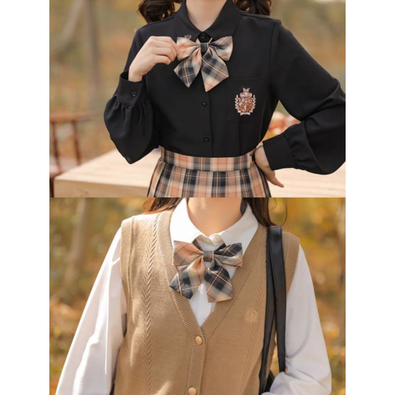 Cute Kawaii Tigger Jk Uniform Tinsel Straps, Bow Ties & Tie SS1368 - Egirldoll