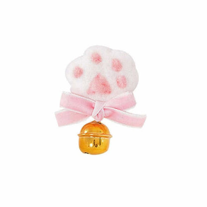 Cute Lolita Cat Paws Bowknot Bells Hair Clip Brooch SP15980 - Egirldoll