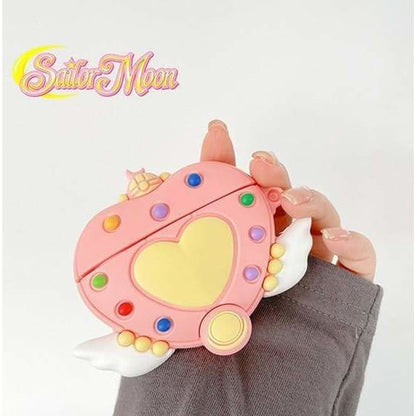 Cute Moon Kawaii Magical Girl Pink Airpods Case SP16110 - Egirldoll