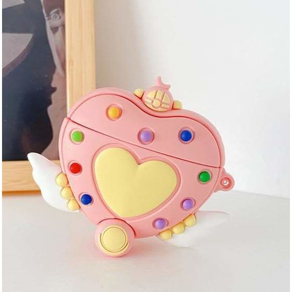 Cute Moon Kawaii Magical Girl Pink Airpods Case SP16110 - Egirldoll