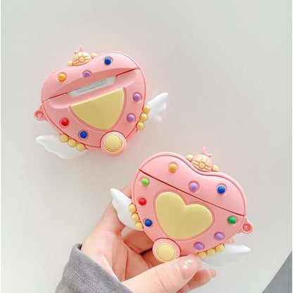 Cute Moon Kawaii Magical Girl Pink Airpods Case SP16110 - Egirldoll