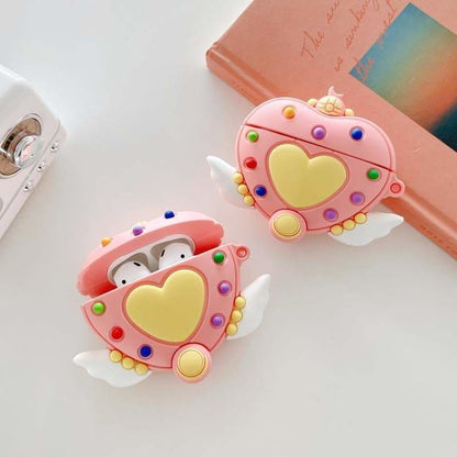 Cute Moon Kawaii Magical Girl Pink Airpods Case SP16110 - Egirldoll