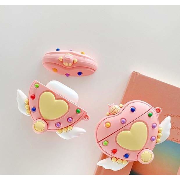 Cute Moon Kawaii Magical Girl Pink Airpods Case SP16110 - Egirldoll