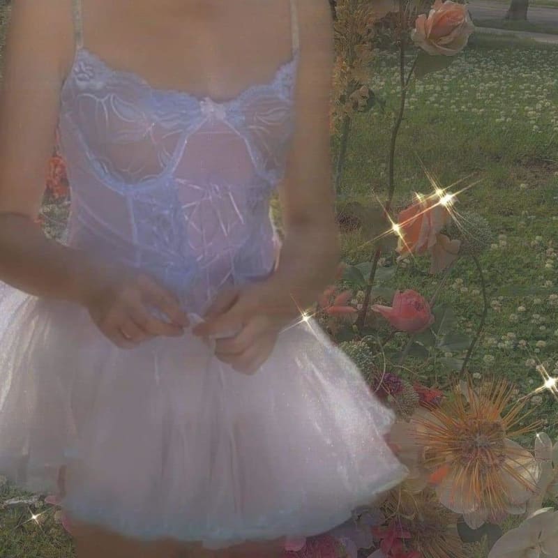 Cute Pastel Fairy Sweet Suspender Lace Dress EG17030 - Egirldoll