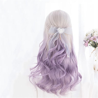 Cute Pastel Silver Light Purple Curly Princess Lolita Wig SP16063 - Egirldoll