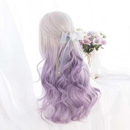 Cute Pastel Silver Light Purple Curly Princess Lolita Wig SP16063 - Egirldoll