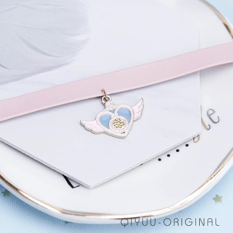Cute Pink Sailor Moon Anime Chocker Necklace SP16301 - Egirldoll