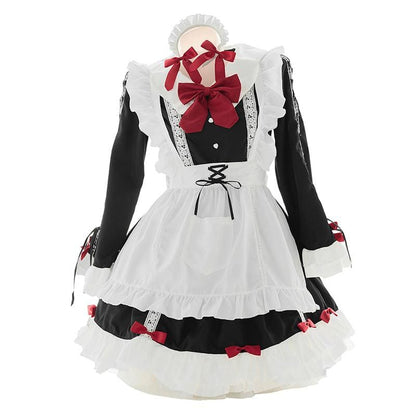 Cute Red Bows Maid Dress EE0955 - Egirldoll