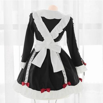 Cute Red Bows Maid Dress EE0955 - Egirldoll