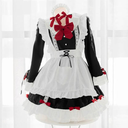 Cute Red Bows Maid Dress EE0955 - Egirldoll