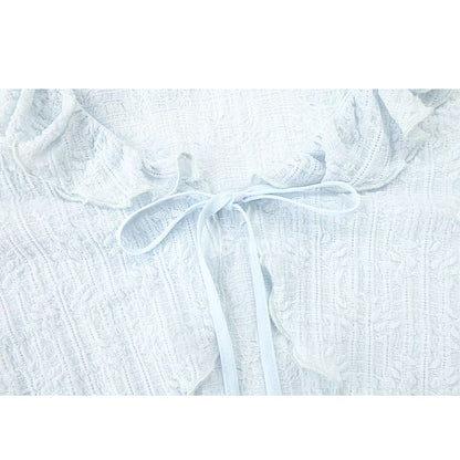 Cute Soft Girl Sky Blue Spring Cardigan ON626 - Cardigan