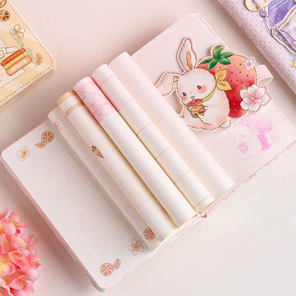 Cute Spring Animals Pastel Diaries ON474 - diaries