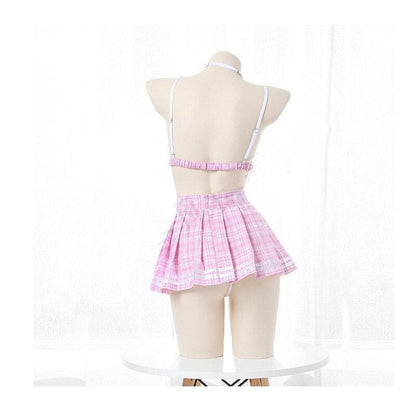 Cute Transparent Cherry Bra Panties Cosplay Lingerie Set EG15434 - Egirldoll