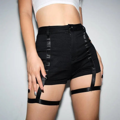 Cyber Gothic Leg Harness Shorts EG031 - Egirldoll