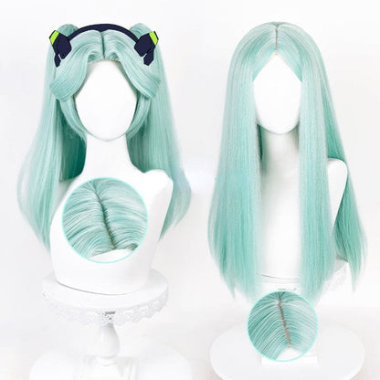 CYBERPUNK Edgerunners Pastel Green Rebecca Base Wig with Twintails ON154 - Egirldoll