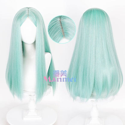 CYBERPUNK Edgerunners Pastel Green Rebecca Base Wig with Twintails ON154 - Egirldoll