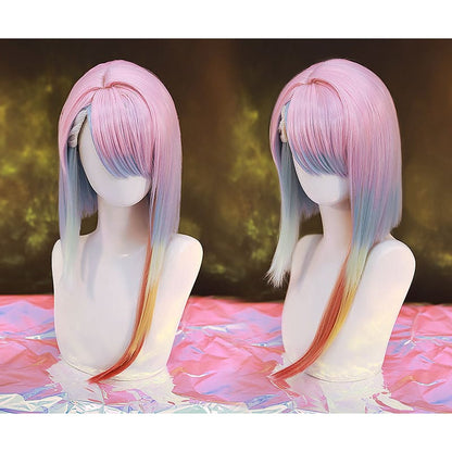 CYBERPUNK Edgerunners Rainbow Gradient Lucy Cosplay Wig ON145 - Egirldoll