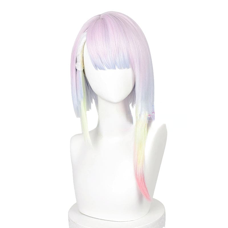 CYBERPUNK Edgerunners Rainbow Gradient Lucy Cosplay Wig Style 2 ON153 - Egirldoll