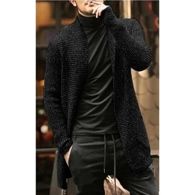 Dark Academia Men's Cardigan Streetwear Knitted Coat SP16318 - Egirldoll