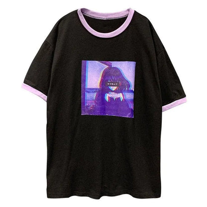 Dark Girl Print T-shirt EG15206 - Egirldoll