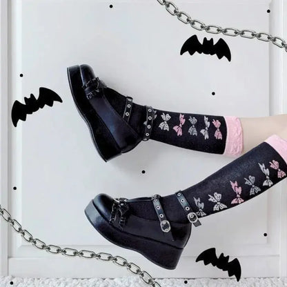 [Demon contract] Little Bat Dark Gothic Platform Doll Shoes EG15177 - Egirldoll