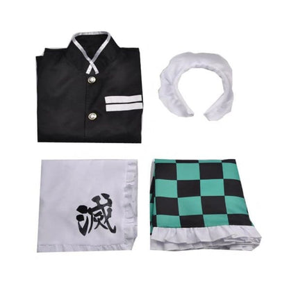 Demon Slayer Kimetsu no Yaiba Tanjirou Kamado Maid Cosplay Costume HW18 - Egirldoll