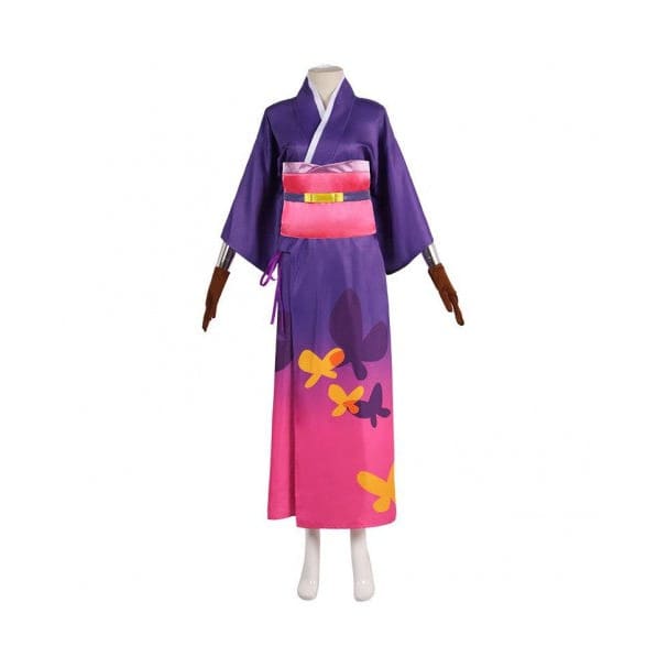 Demon Slayer Kocho Shinobu Halloween Kimono Cosplay Costume Customization HW21 - Egirldoll