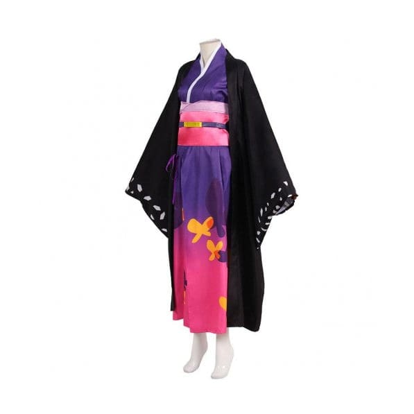 Demon Slayer Kocho Shinobu Halloween Kimono Cosplay Costume Customization HW21 - Egirldoll