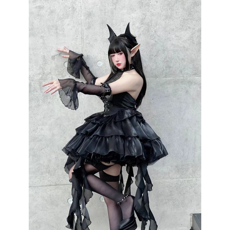 Devil Queen Mei Black Lolita Dress ON587 - dress
