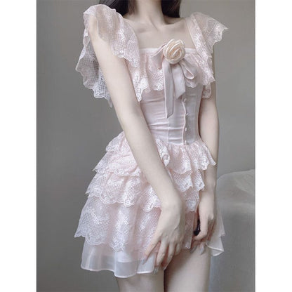 Dreamy Pastel Pink Fairy Princess Dress ON94 - Egirldoll