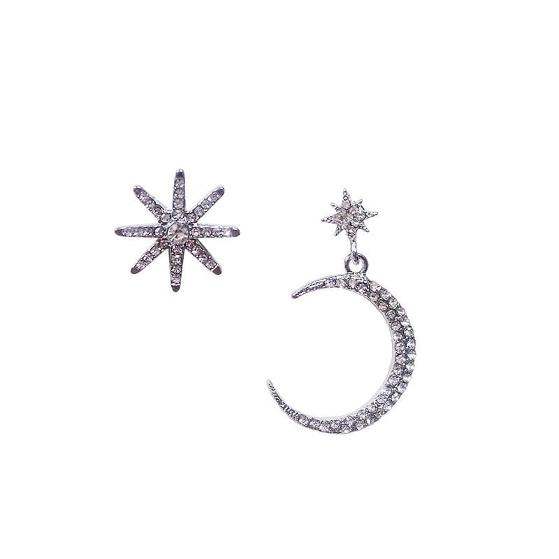 Earrings Asymmetric Stars - Egirldoll
