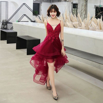 Elegant V-Neck Beads Long Evening Dresses Party Tulle Prom Gowns SS1826 - Egirldoll