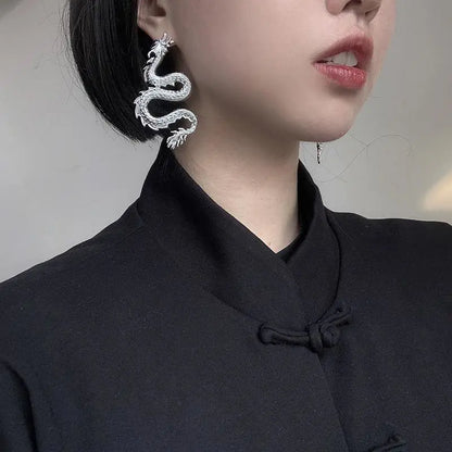 Endless Luck Dragon Earrings EG355 - Egirldoll