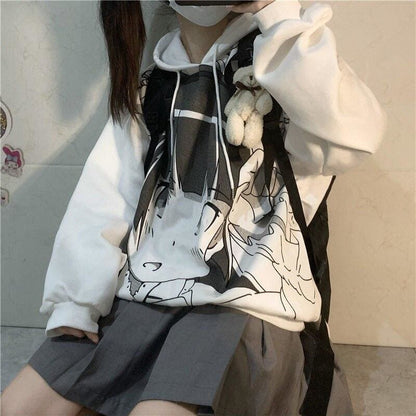 Fashion Cartoon Printed Girls Streetwear Hoodies EG15462 - Egirldoll