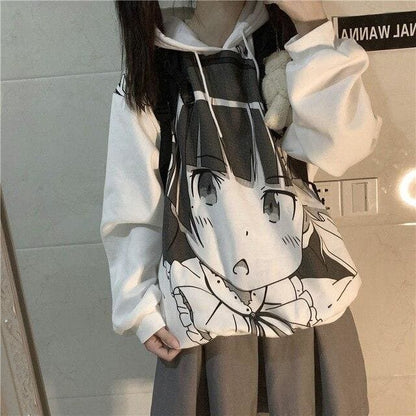 Fashion Cartoon Printed Girls Streetwear Hoodies EG15462 - Egirldoll