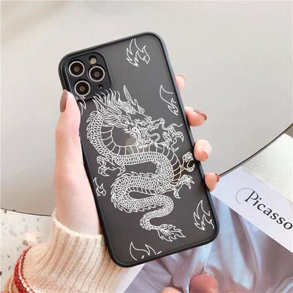 Fashion Dragon Pattern Transparent iPhone Phone Case EE0781 - Egirldoll