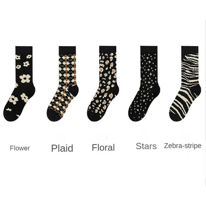 Fashion Harajuku Black Comfy Socks ON356 - Egirldoll