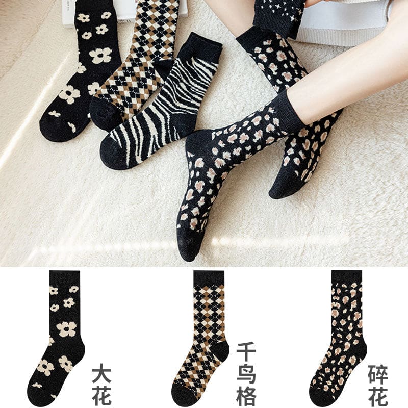 Fashion Harajuku Black Comfy Socks ON356 - Egirldoll