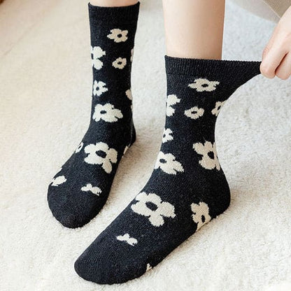 Fashion Harajuku Black Comfy Socks ON356 - Egirldoll