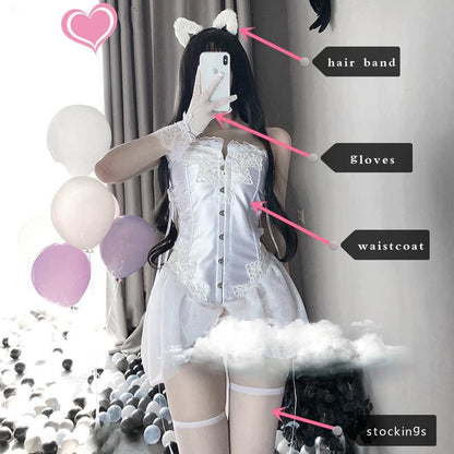 Fashion Uniform Seduces Maid Outfit Cat Girl Waistcoat Suit EG164 - Egirldoll