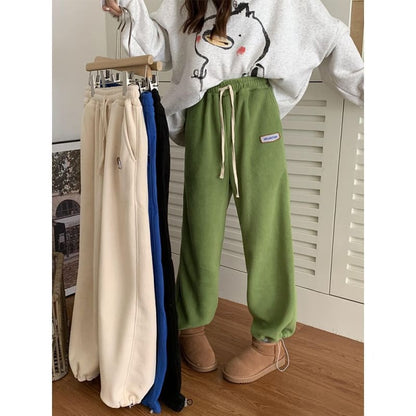 Fleece Drawstring-Cuff Sweatpants OD8 - Egirldoll